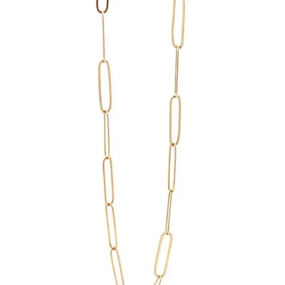 18K Yellow Gold Bracelet Paperclip 0.96 gram Size 8 inches - Picture 2 of 8